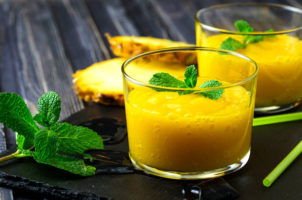 Cómo hacer la receta de  sorbete de mango con limón.
reduce calorías y reduce calorías